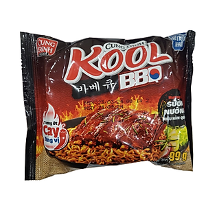 Thùng 30 Gói Mì Cung Đình Kool BBQ Hương Vị Sườn Nướng Hàn Quốc 99g