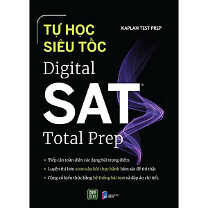 Sách - Tự Học Siêu Tốc - Digital SAT Total Prep - 1980Books
