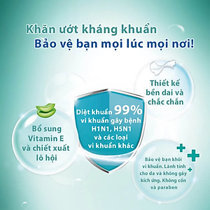 Combo 3 Lốc Khăn Ướt Mini Tempo Protect Ngăn Ngừa Vi Khuẩn (Lốc 6 Gói)