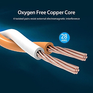 Cáp mạng Lan Cat8 tốc độ siêu cao 40Gbps SSTP dài 0.5 - 5m 10m 15m Vention - Hàng chính hãng