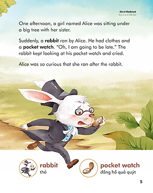 Truyện Cổ Tích Nổi Tiếng Song Ngữ Việt - Anh: Alice Ở Xứ Sở Thần Tiên - Alice In Wonderland