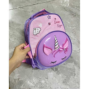 Balo cho bé mẫu giáo 2 3 4 5 tuổi ba lô quả trứng hình thú voi cá mập ngựa hổ  hình nổi 3D1230