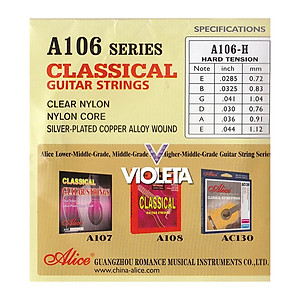 Bộ Dây Đàn Guitar Classic Alice A106H