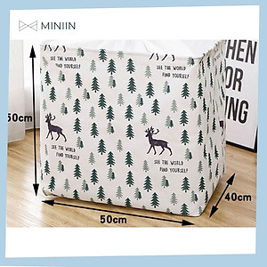 Túi Bạt Đựng Quần Áo, Chăn Mền, Chống Thấm Nước - Hàng Loại 1 Chính Hãng MINIIN -Sọt Đựng Đồ Gấp Gọn Đa Năng Cỡ Đại 50x40x50cm - 100 Lít Siêu To