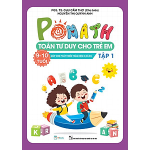Combo Pomath Toán tư duy cho trẻ em 9 - 10 tuổi - Tặng bảng thi đấu tư duy