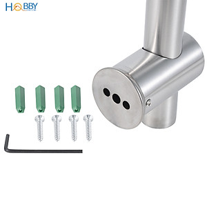 Thanh giá treo tay sen tắm điều chỉnh inox 304 Hobby Home Decor GVST