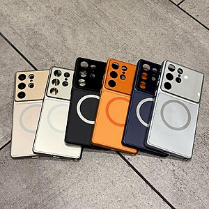 Ốp Lưng Từ Tính Cho Galaxy S25 Ultra / S24 Ultra Nhựa Cứng Mờ Tráng Gương - BUM STORE GALAXY CASE