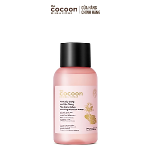 Nước Tẩy Trang Sen Hậu Giang Sạch Bụi Siêu Mịn PM1.0, Có Prebiotics Dịu Êm Cho Da Rất Nhạy Cảm Cocoon 140ml