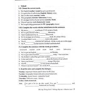 Sách Bài Tập Tiếng Anh Lớp 7 - Chân trời sáng tạo (Không đáp án)