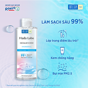 Nước tẩy trang sạch sâu dưỡng ẩm Hada Labo Micellar Water Hydrating 240ml