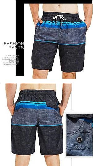 Quần shorts đi biển nam vải dù(gió), phong cách {mã SQ212V}