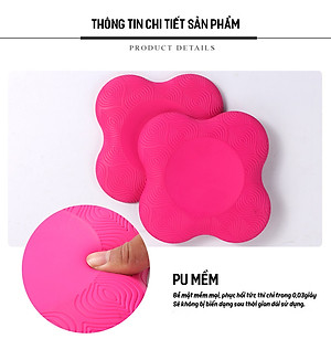 Sét 2 Đệm Kê Bảo Vệ Đầu Gối , Đầu , Khủy Tay Tập Gym Yoga Pilates Thể Dục - YOGA KNEE PAD