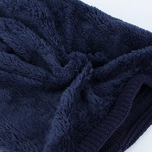 Nón len, mũ len trùm đầu gân ngang A016