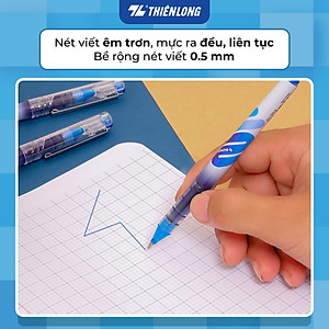 Combo 5/10/20 Bút lông bi - Rollerball Pen Thiên Long RB-007 - Công nghệ Free Ink System