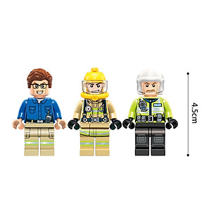  Đồ chơi lắp ráp mô hình Xe cứu hỏa có thang - Fire command truck 