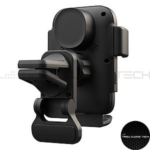 Giá Đỡ Điện Thoại Xe Hơi Ô Tô Cảm Ứng - Hỗ Trơ Sạc Thông Minh Không Dây Qi - Kẹp Cửa Thông Gió Hoặc Sử Dụng Đế Hít Tiện Lợi - Hàng Chính Hãng 