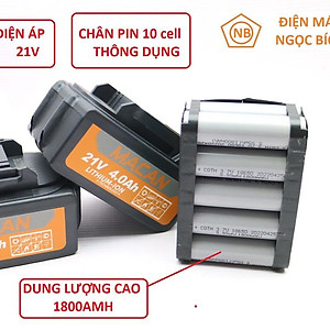Hàng chính hãng - Máy Mài Góc, Máy Cắt Dùng Pin MACAN 21V Không Chổi Than, Pin 10 cell 2000 mah