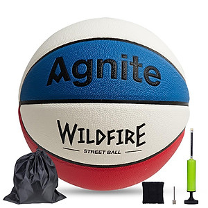 Quả bóng rổ số 7 Agnite - Da PU cực bền, đẹp, chống bẩn, không mòn - Hàng chính hãng - F1113