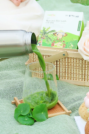 Bột Rau Má Đậu Xanh Cốt Dừa Dalahouse 200g, Thức Uống Mát Lành, Thanh Nhiệt Cơ Thể, Tốt Cho Người Tiểu Đường 