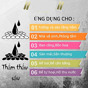 NHỰA ĐƯỜNG CHỐNG THẤM TƯỜNG, SÀN BÊ TÔNG,  DỄ THI CÔNG 1lít