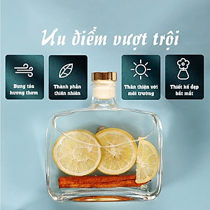 Nước Hoa Thơm Phòng Hoa Nhài Tây - Tạo Không Gian Thoái Mái Có Que Gỗ Lọ Tự Khuếch Tán 100ml