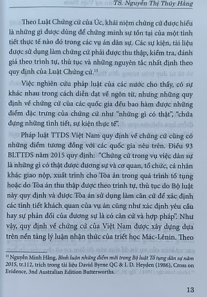 Chứng cứ trong tố tụng dân sự Việt Nam (Sách chuyên khảo)