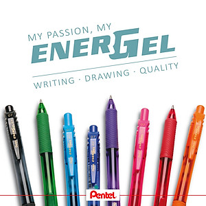 Bút Bi Nước Nhật Bản Mực Gel Pentel Energel BL107 | Trơn Mượt Siêu Nhanh Khô Ngòi 0.7mm (nhiều màu)
