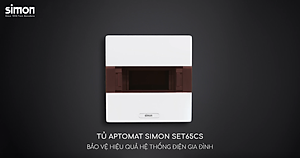 Tủ Điện Âm Tường Cao Cấp 4, 6, 9 Module SIMON - SET65CS