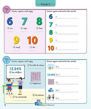 French For Everyone Junior 5 Words A Day: Learn And Practise 1,000 French Words