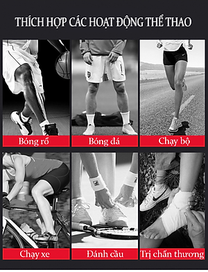 Băng Bảo Vệ Cổ Chân, Băng Quấn Cổ Chân, Đai Quấn Bảo Vệ Mắt Cá Chân Teement, Mỏng Nhẹ, Miếng Dán Chắc Chắn - Hàng Chính Hãng