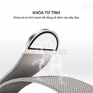 Dây Đeo Inox Khóa Nam Châm dành cho Đồng Hồ Thông Minh AMA TK, S16 và các Các mẫu Đồng hồ có kích thước dây 42/44/45/49mm Hàng chính hãng
