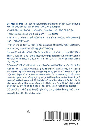 Sách Bùi Kiến Thành - Người Mở Khóa Lãng Du (Hồi Ký)