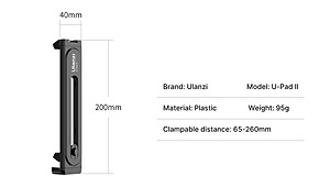 ULANZI U-PAD II - HÀNG CHÍNH HÃNG - Ngàm kẹp dành cho Điện thoại và Máy tính bảng