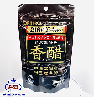 Viên Uống Phân Giải Mỡ Orihiro Kozu Giấm Đen Nhật Bản 216 Viên