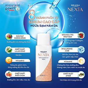 Serum chống nắng ngăn sạm, nám da Skin Aqua Nexta Shield Serum UV Essence SPF50+ PA++++ 50g ( dạng sữa)
