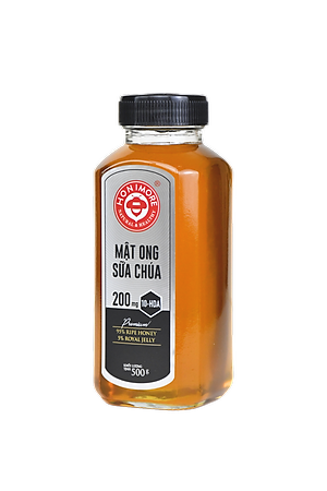 Combo Mật ong rừng sữa ong chúa Honimore 500g và mật ong rừng nguyên chất Honimore 360g - Giúp đẹp da, tăng cường sức đề kháng