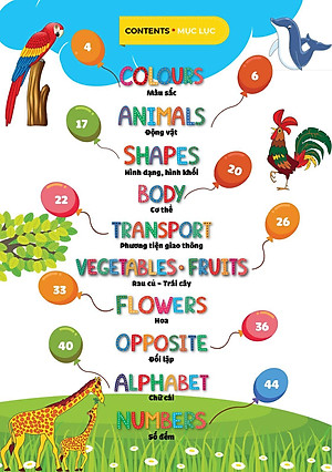Sách Bách khoa hình ảnh đầu tiên cho bé , song ngữ Anh - Việt , dành cho bé 0-6 tuổi( My First picture encyclopedia )bìa cứng