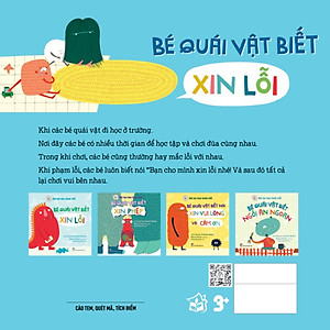 Sách Bé Tự Rèn Tính Tốt: Bé Quái Vật Biết Xin Lỗi