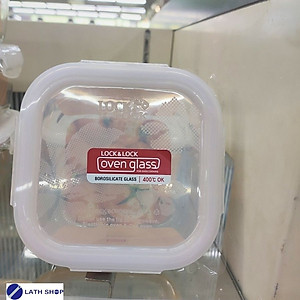Hộp Bảo Quản Thủy Tinh Hình Vuông Lock&Lock LLG214 140x140x67mm 500Ml