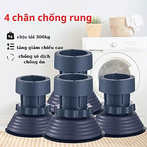 Bộ 4 Chân Chống Rung Kê Máy Giặt, Chân Kê Máy Giặt Tủ Lạnh Cao Cấp – Tiện Lợi, Dễ Dàng Vệ Sinh - HÀNG CHÍNH HÃNG MINIIN