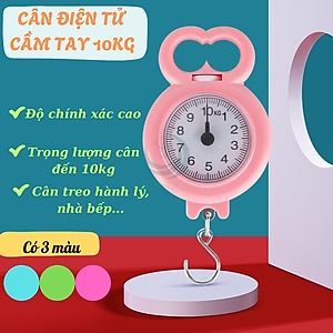 Cân Treo Mini Đa Năng 10kg Cân Lò Xo Mini Dạng Móc- Cân Treo Tay Tiện Lợi Du Lịch- Cân Mini Móc Treo Cầm Tay- Cân Treo Nhựa Siêu Nhẹ 10kg