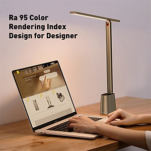 Đèn LED Để Bàn Thông Minh Tự Động 2200mAh Cho Phòng Ngủ, Văn Phòng, Bàn Học, Bảo Vệ Mắt - Hàng Chính Hãng Baseus