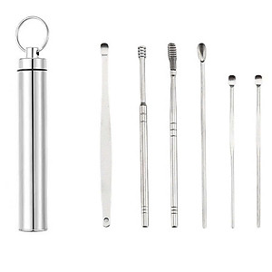 Bộ lấy ráy tai đa năng 6 món Cao cấp bằng thép không rỉ