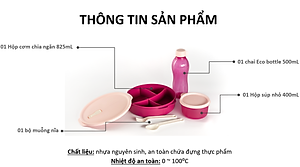 Bộ hộp cơm FIT TO GO - TUPPERWARE CHÍNH HÃNG