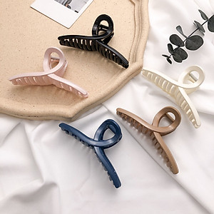  Kẹp tóc, cặp tóc nữ càng cua hàn quốc nhẹ nhàng KT18  - Đen