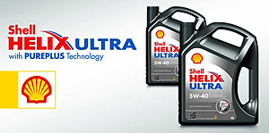 Nhớt tổng hợp 100% dành cho ô tô, xe máy nhập khẩu Shell Helix Ultra 5W40 4L, nhớt siêu chất lương, nhớt cao cấp