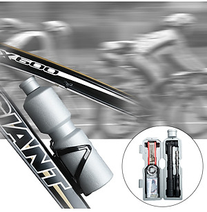 Bộ Dụng Cụ Sửa Chữa Xe Đạp Di Động Bơm Lốp Đa Năng Mini Và Vá Săm Xe Đạp Gắn Sườn Xe (Dạng Bình Nước) MaiLee
