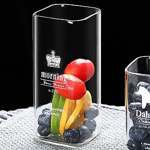 BỘ 6 LY THỦY TINH UỐNG NƯỚC CHỊU NHIỆT CAO CẤP  DÁNG VUÔNG ( GIAO HÌNH GẪU NHIÊN )  - VD89