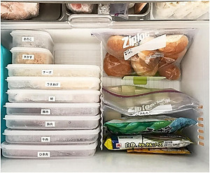 Combo 02 Hộp bảo quản thực phẩm Nakaya hình chữ nhật dẹt - Nội địa Nhật