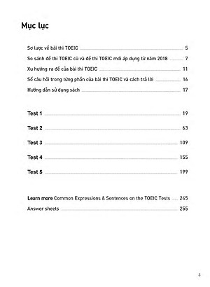 2019 TOEIC - 5 Full Simulation Tests (Gồm Sách, Scripts & Answer Key Và Đĩa MP3)